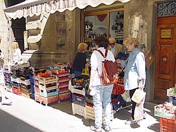 Italian market day.