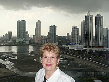 Pat overlooking Panama City.