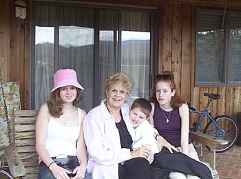 Pat with Mary's children.