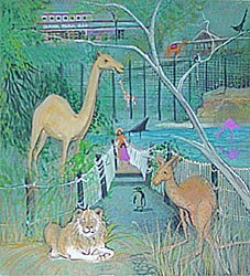 Blank Park Zoo painting.